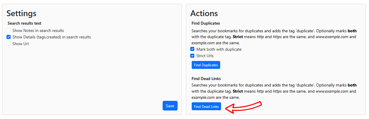 settings-dead-links